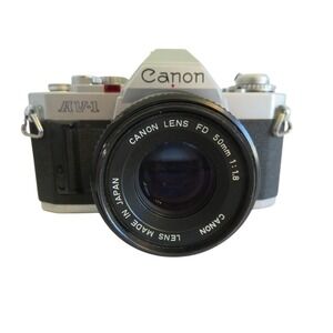 Canon AV-1 35mm SLR Film Camera FD‎ 28mm f3.5 Lens From JAPAN
